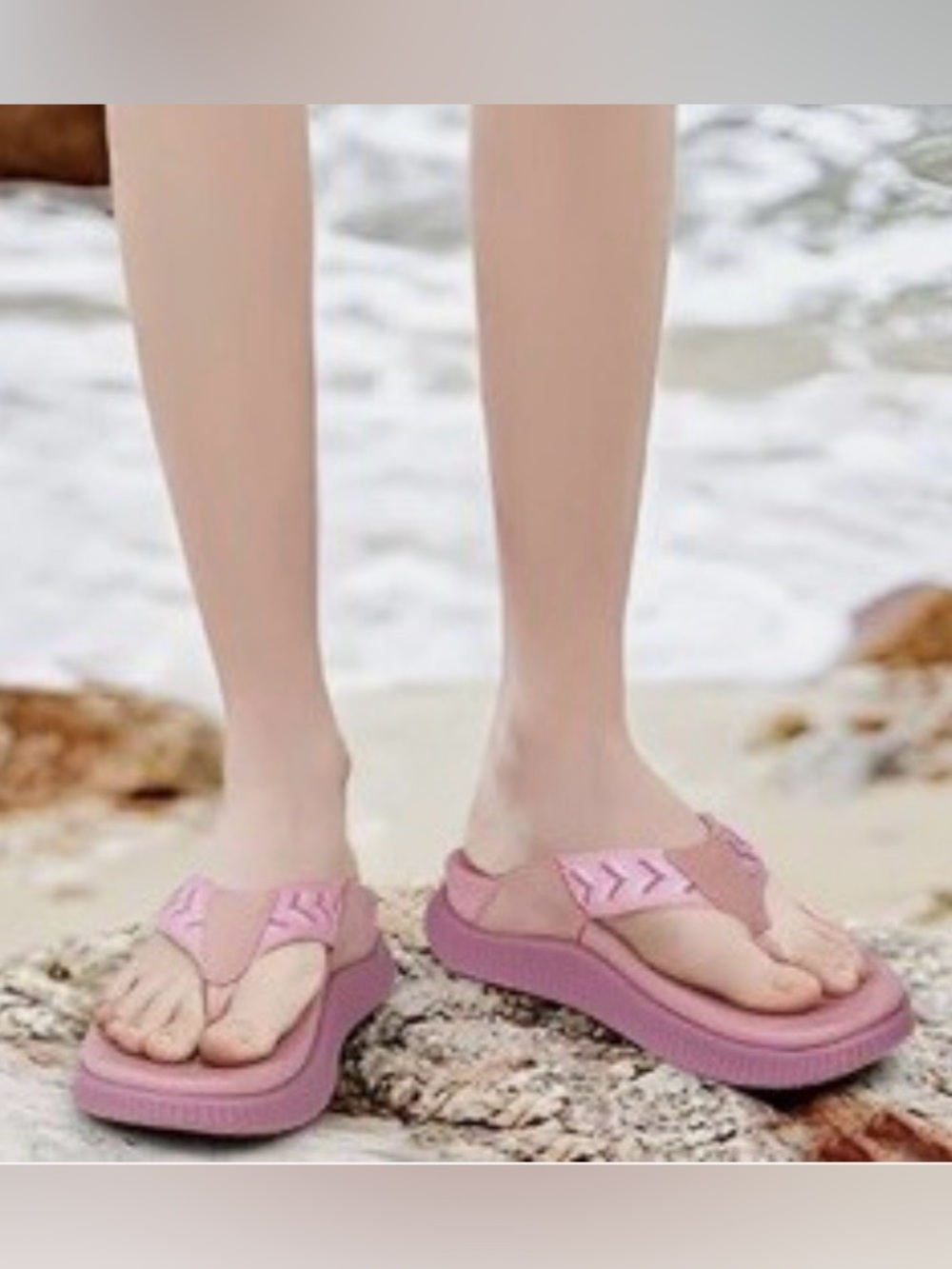 NWT ONCAI Women’s Pink Supportive Comfort Thong Sandals size 9